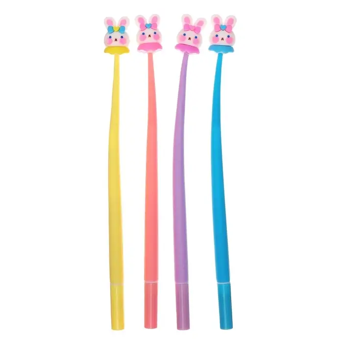 Ручка - прикол гелевая Calligrata &laquo;Зайка&raquo;, МИКС