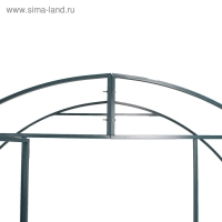 Теплица (каркас), 8 &times; 3 &times; 2 м, металл, профиль 20 &times; 20 мм, шаг дуги 1 м, без поликарбоната