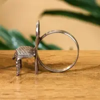 Кольцо для салфеток "Кресло" латунь 6х3х5 см