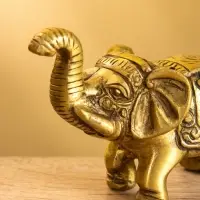 Сувенир "Слонёнок" латунь 7,5х5,5 см