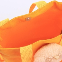 Сумка детская для девочки с игрушкой на молнии, цвет жёлтый