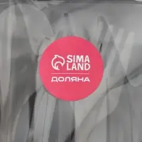 Ланч-бокс, 2 отделения, 2 яруса, с вилкой и ложкой, бутылкой 500мл,20х17х5,5 см, цвет серый   109495