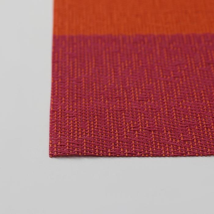 Салфетка сервировочная на стол &laquo;Три полосы&raquo;, 45&times;30 см , цвет терракотовый