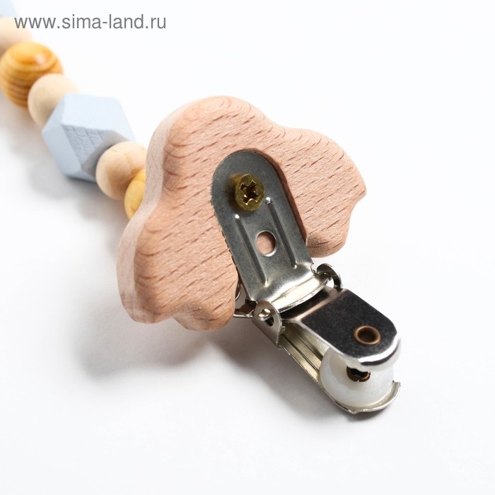 Держатель для соски - пустышки &laquo;Машинка&raquo;, деревянный