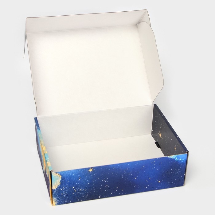 Складная коробка &laquo;Космический Новый Год&raquo;, 30,7 &times; 22 &times; 9,5 см