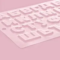 Форма для шоколада &laquo;Алфавит&raquo;, 35&times;20 см, 31 ячейка, прозрачная