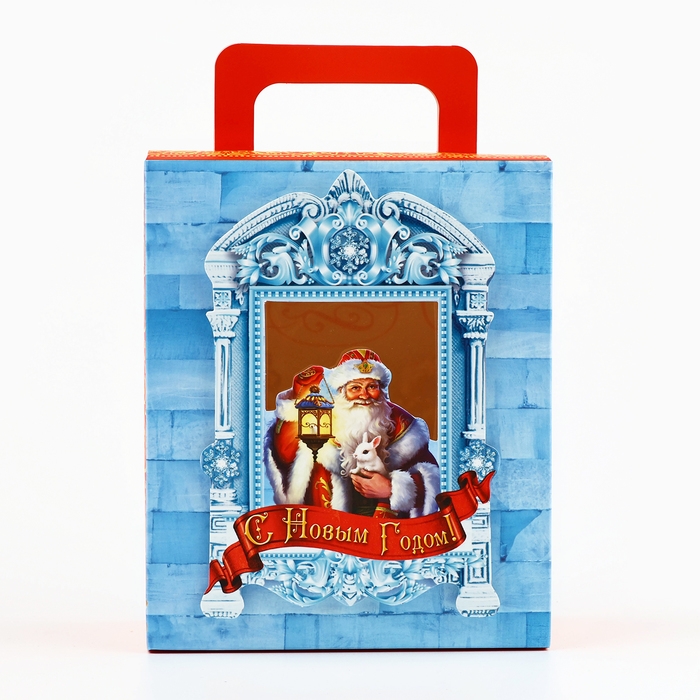 Коробка подарочная новогодняя складная с 3D эффектом &laquo;Дедушка Мороз&raquo;, 18 x 15 x 7.5 см, Новый год