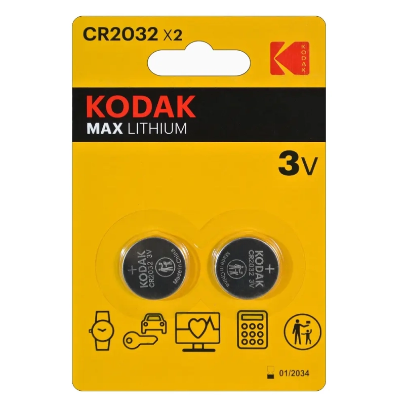 Батарейка Kodak MAX CR2032 BL2 Lithium 3V