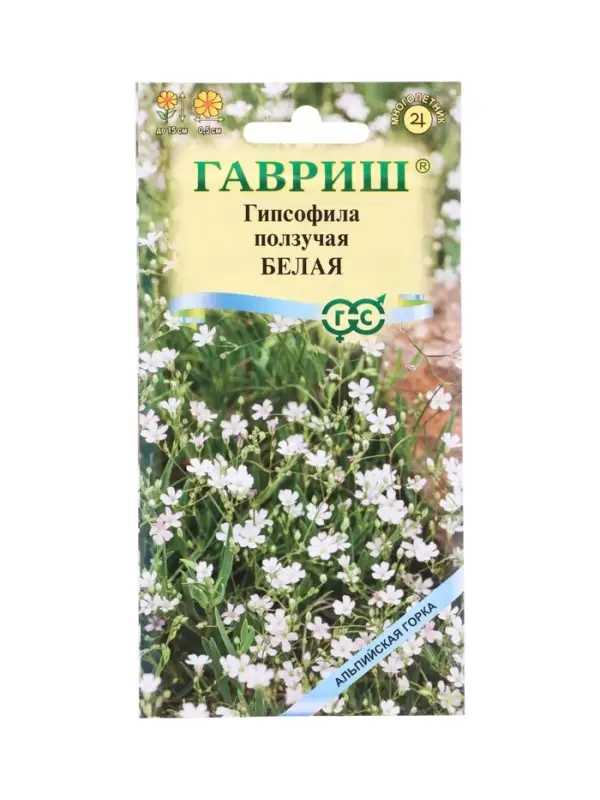 Семена цветов Гипсофила ползучая, Белая* 0,05 г