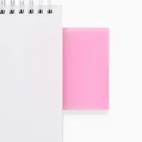 Прозрачные стикеры с липким слоем 75х75мм, 50 листов Буки Бяки, цвет розовый