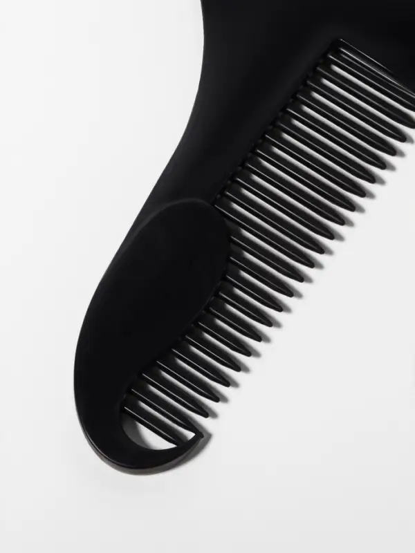 Расчёска - гребень для усов и бороды, 12&times;10 см, чёрная