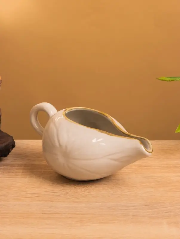 Соусник, 8&times;9&times;16 см, керамика, белый