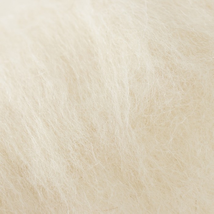 Шерсть для валяния Шерсть для валяния "Кардочес" 100% полутонкая шерсть 100гр (001 суровый)