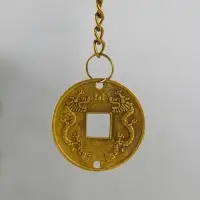 Колокольчик металл "Феникс и дракон" 1 колокол d=4,8 см 42х4,8х4,8 см