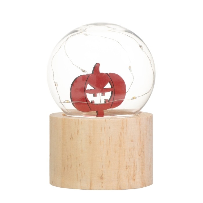 Ночник &laquo;Шар-тыква&raquo; LED 3хAG10 шар 8см 6,5х6,5х11,5см