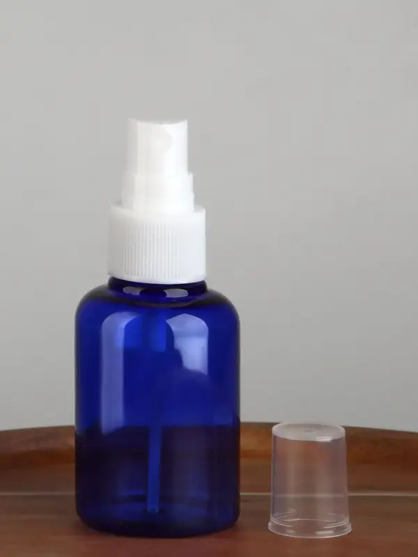 Бутылочка для хранения, с распылителем, 50 мл, цвет синий/белый