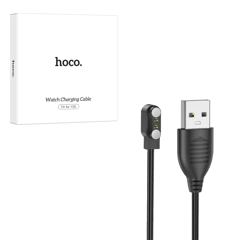 Кабель USB для часов Y25 Hoco белый