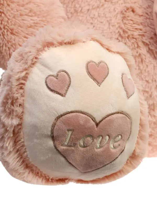 Мягкая игрушка "Медведь Пьер", цвет пудра, с бантом, 130 см МП/70/13