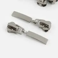 Бегунок для молнии &laquo;Трактор&raquo;, №5, цвет никель