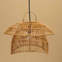 Светильник потолочный из ротанга "Откровение" 1х120Вт, Е27, 40х40х25 см