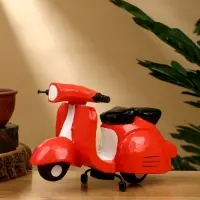 Сувенир "Мопед" дерево 20х13х14 см, цв. красный