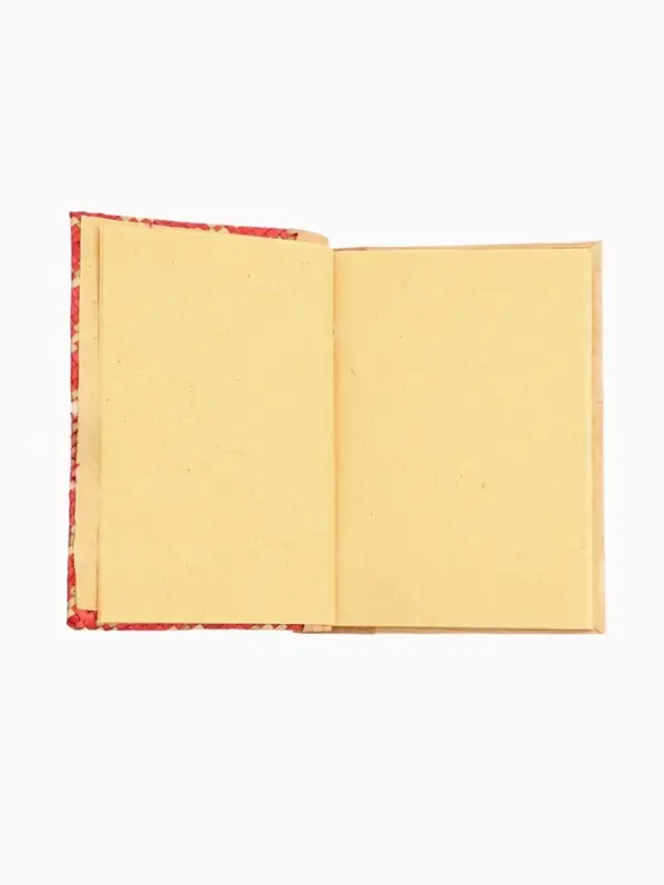 Записная книжка плетёная, 48 листов, 17&times;22&times;2 см, бежево-розовая