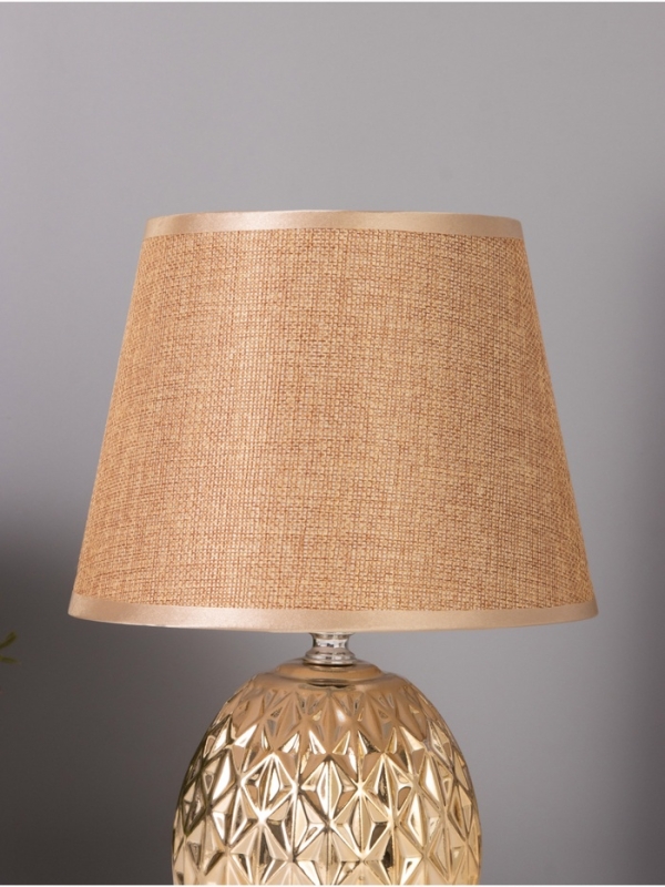 Лампа настольная "Клео" 40Вт Е14 золото 19х19х27см