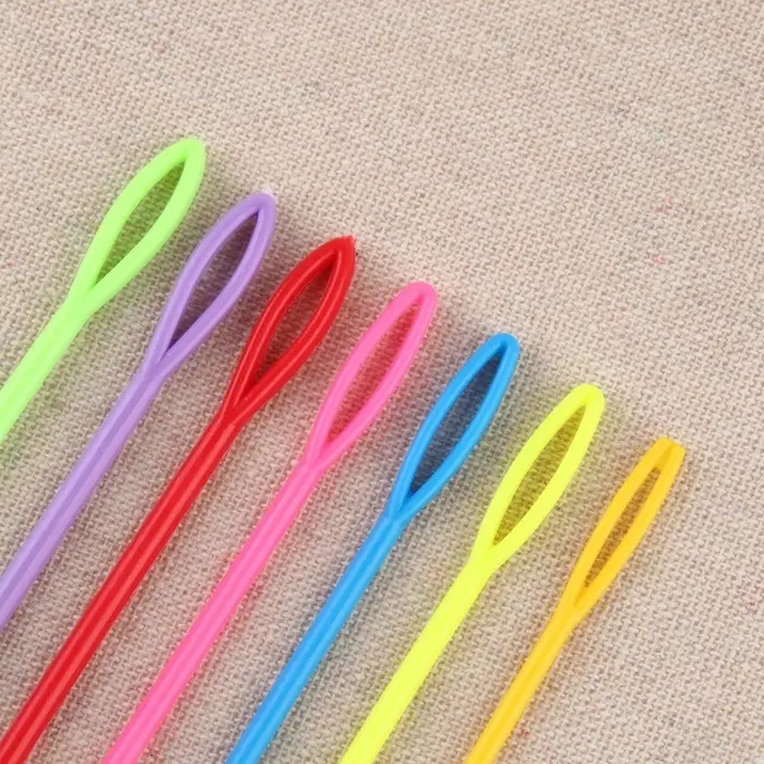 Набор игл для сшивания пряжи/шерсти, d=2.05/3.05 мм, 7/9/15 см, 6 шт., разноцветный