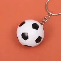 Брелок для ключей на кольце &laquo;Футбольный мяч&raquo;, пластик, 3&times;3&times;3 см, МИКС