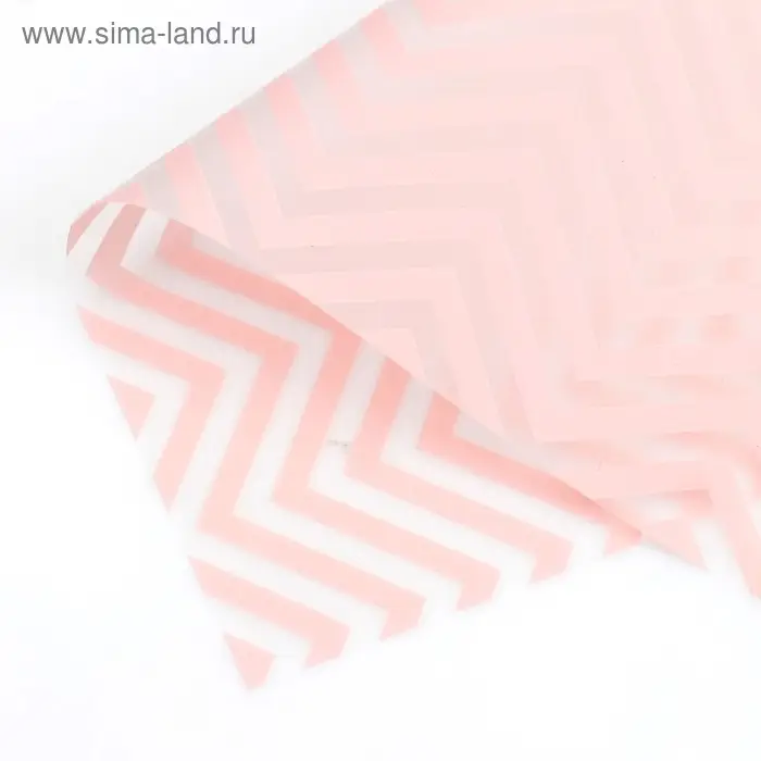 Плёнка матовая с рисунком &laquo;Волна&raquo;, персиковая, 57&times;57 см