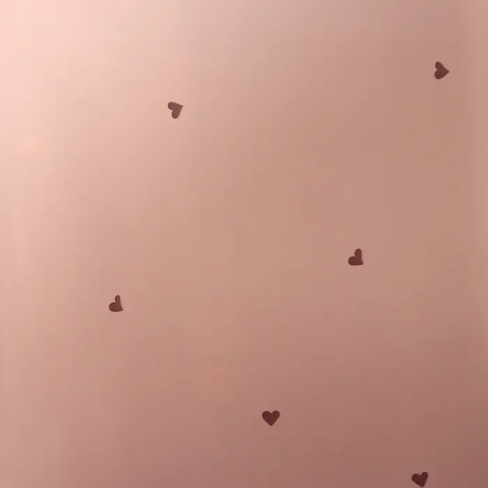 Пленка для цветов и букетов, в листах, 57&times;57 &plusmn;1 см, &laquo;Сердечки&raquo;, пудра темная, 65 мкм