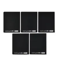 Тетради в клетку, 48 л., набор из 5 шт., блок №1&laquo;Просто черная тетрадь&raquo; софт-тач, уф-лак