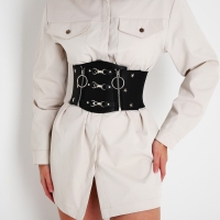 Ремень женский, ширина 12 см, на молниях, цвет чёрный Ремень женский, ширина 12 см, на молниях, цвет чёрный