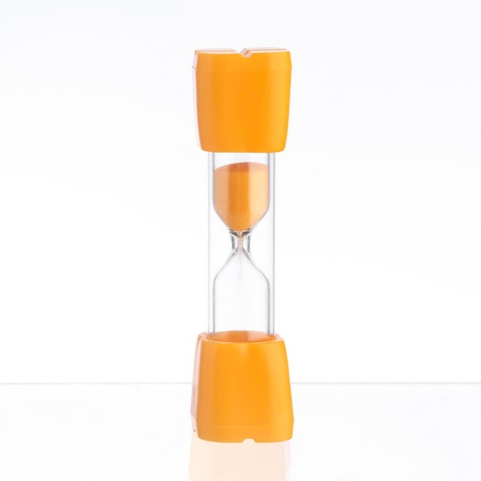 Песочные часы Песочные часы "Смайл" на 3 минуты, 9 х 2.3 см, оранжевые