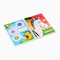 Многоразовая книга "Мои первые линии", 17х24 см, 40 стр., +2 маркера, Синий трактор