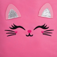 Шопер детский для девочки с допиками &laquo;Котейка&raquo;, 32х23см