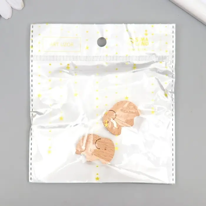 Бусина для творчества дерево "Слоненок" 2,2х3,1 см