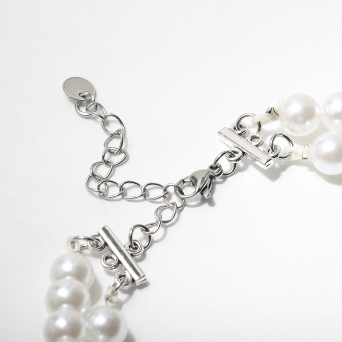 Кулон с жемчугом «Бабочка», цвет белый в серебре, 30 см Кулон с жемчугом «Бабочка», цвет белый в серебре, 30 см