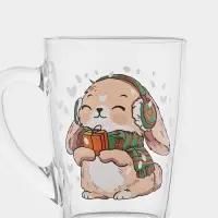 Кружка "Каппучино" "Новогодние зверушки" 300 мл