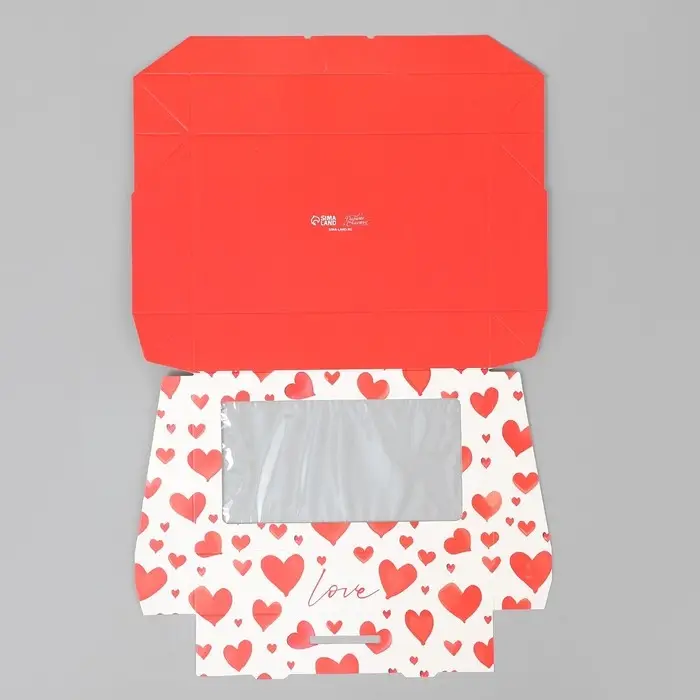 Кондитерская упаковка, коробка с ламинацией &laquo;Love&raquo;, 20 х 12 х 4 см