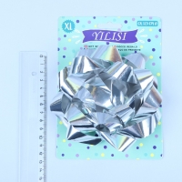 Бант-звезда № 14, серебристый, металлик Бант-звезда № 14, серебристый, металлик