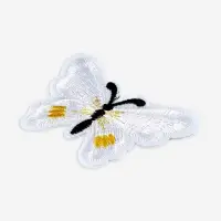 Термоаппликация &laquo;Бабочка&raquo;, 6.7&times;5 см, фасовка 10 шт., белая