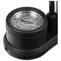 Насос напольный с манометром, авто/вело ниппель, цвет чёрный