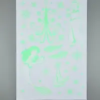 Виниловые наклейки &laquo;Новогодние&raquo;, со светящимся слоем, 35 &times; 50 см, 2 листа