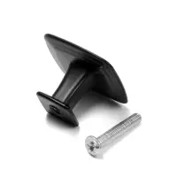 Ручка кнопка ТУНДРА РК112BL (MK112BL), черная