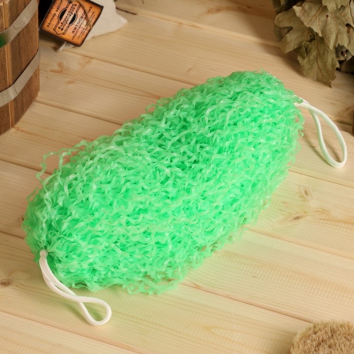 Мочалка банная большая &laquo;Бублик&raquo;, 32 см, МИКС