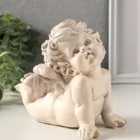 Фигурка гипс &laquo;Ангел на ладошках&raquo;, 14&times;17&times;9 см, состаренный эффект, слоновая кость