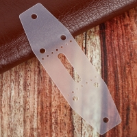 Набор лекал для подпряжника, 30 мм &times; 10,5 см, 3 шт, цвет прозрачный