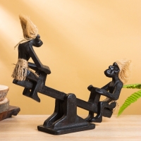 Сувенир &laquo;Аборигены на качелях&raquo;, 33&times;8&times;22 +/- 2 см, дерево