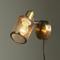 Бра с проводом "Селден" 1хЕ27 40Вт бронза 14х8х12 см